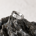 Anillo Carti Love Plateado