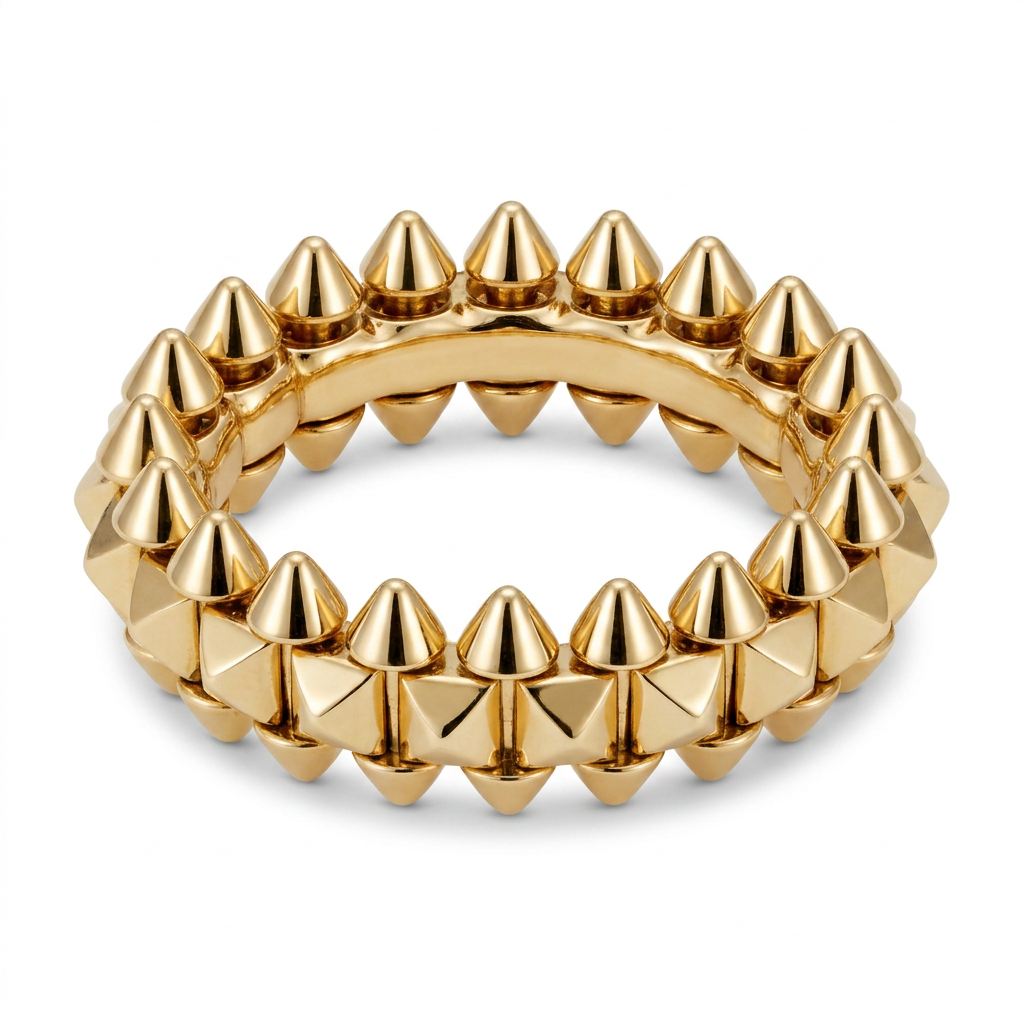 Anillo Clash Mediano Dorado