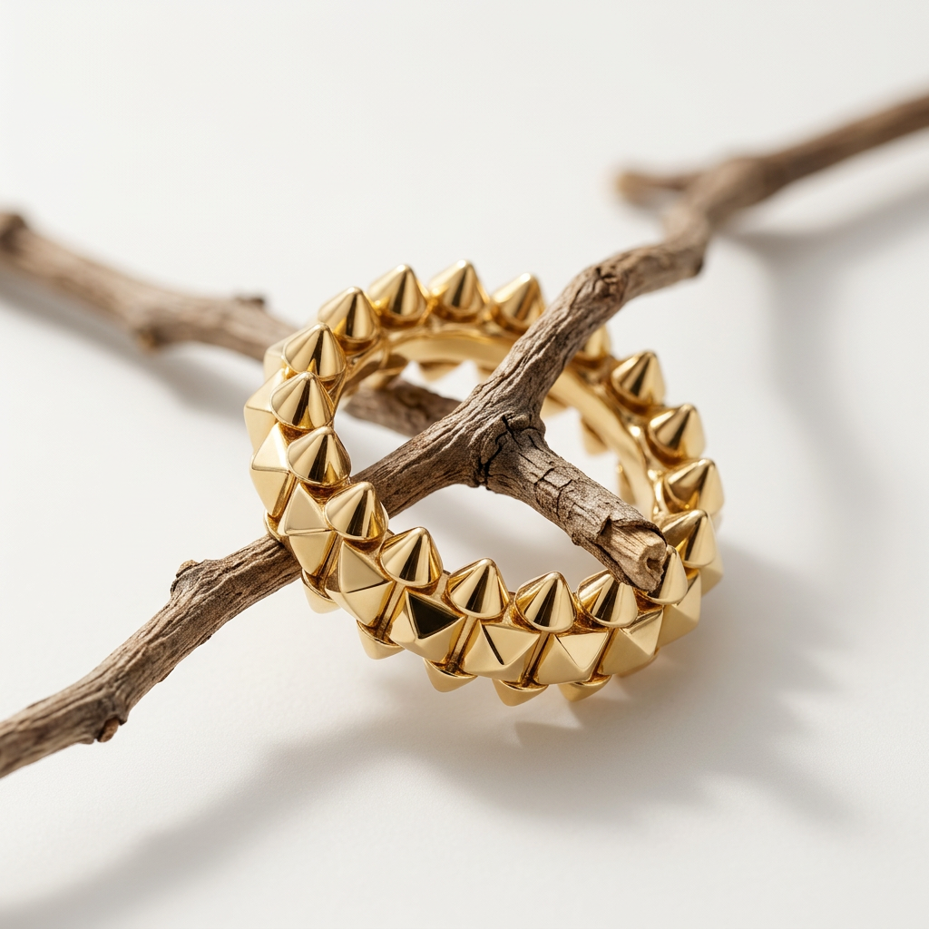 Anillo Clash Mediano Dorado