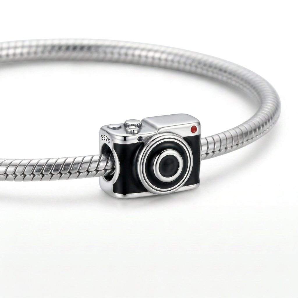 Charm Cámara Fotográfica Plata .925