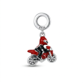 Charm Moto Deportiva Plata .925