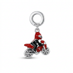 Charm Moto Deportiva Plata .925