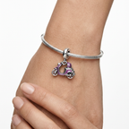 Charm Motocicleta Rosita Plata .925