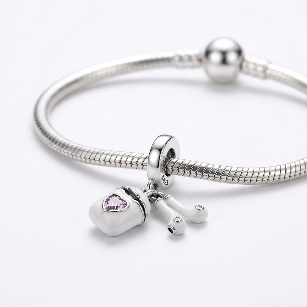 Charm Airpods Plata .925