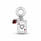 Charm As Corazones Plata .925