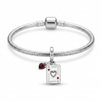 Charm As Corazones Plata .925