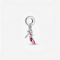 Charm Zapatilla Mujer Rosa Plata ley .925