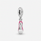 Charm Zapatilla Mujer Rosa Plata ley .925