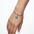 Charm Tortuga Azul Plata Ley .925-