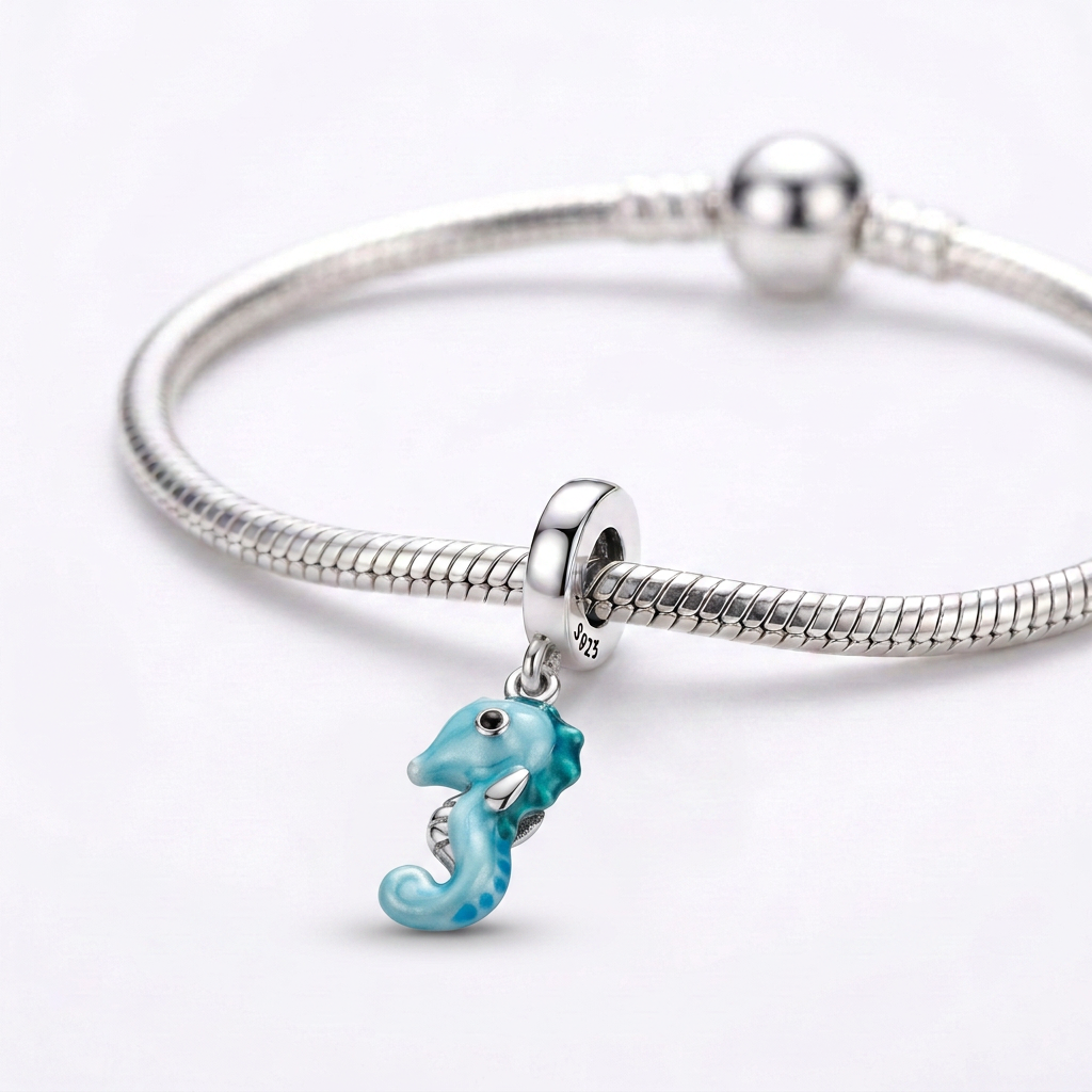 Charm Caballo De Mar Azul Plata Ley .925- (Copia)