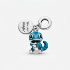 Charm Dinosaurio Azul Plata Ley .925