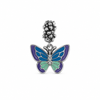 Charm Mariposa Multicolor Plata Ley .925