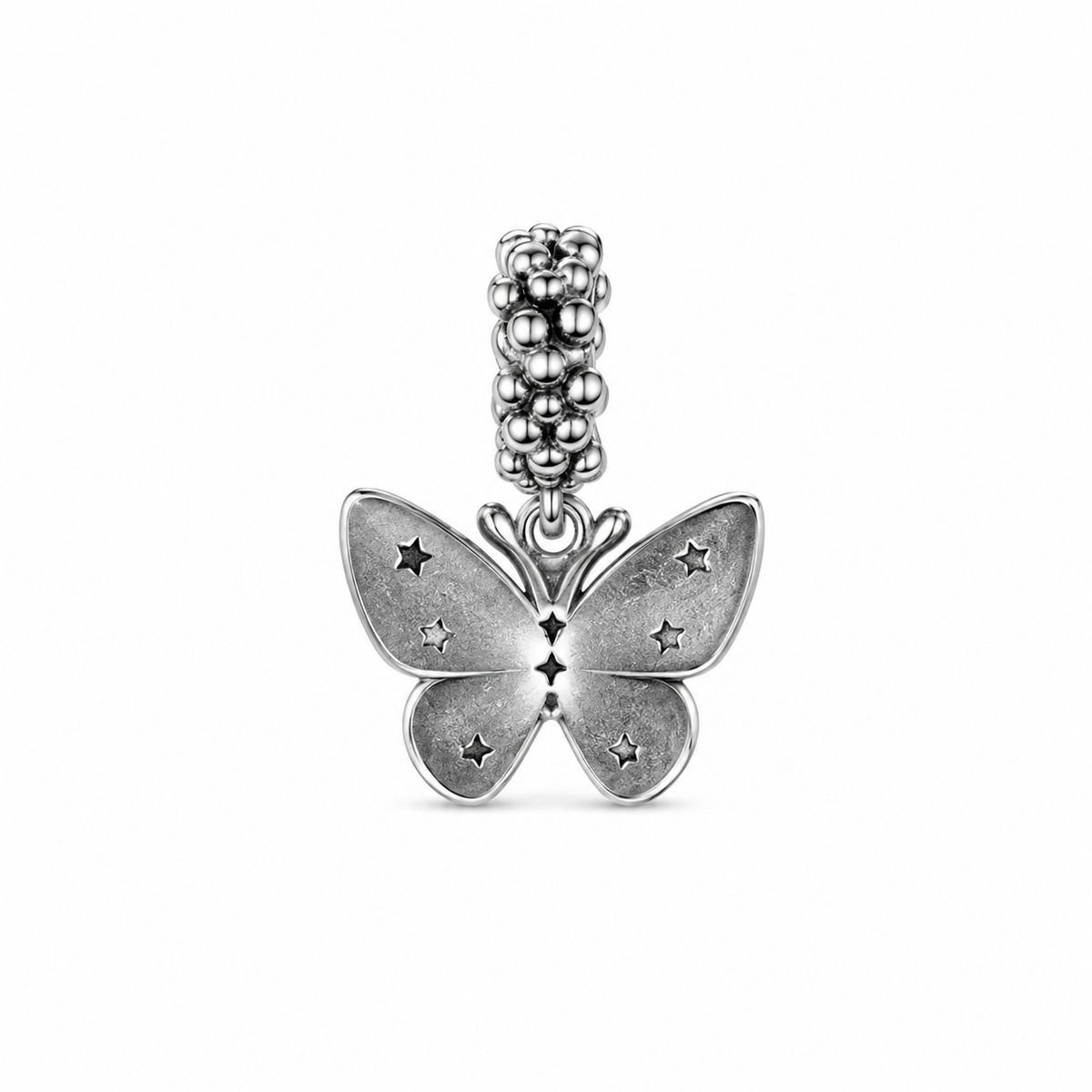 Charm Mariposa Multicolor Plata Ley .925