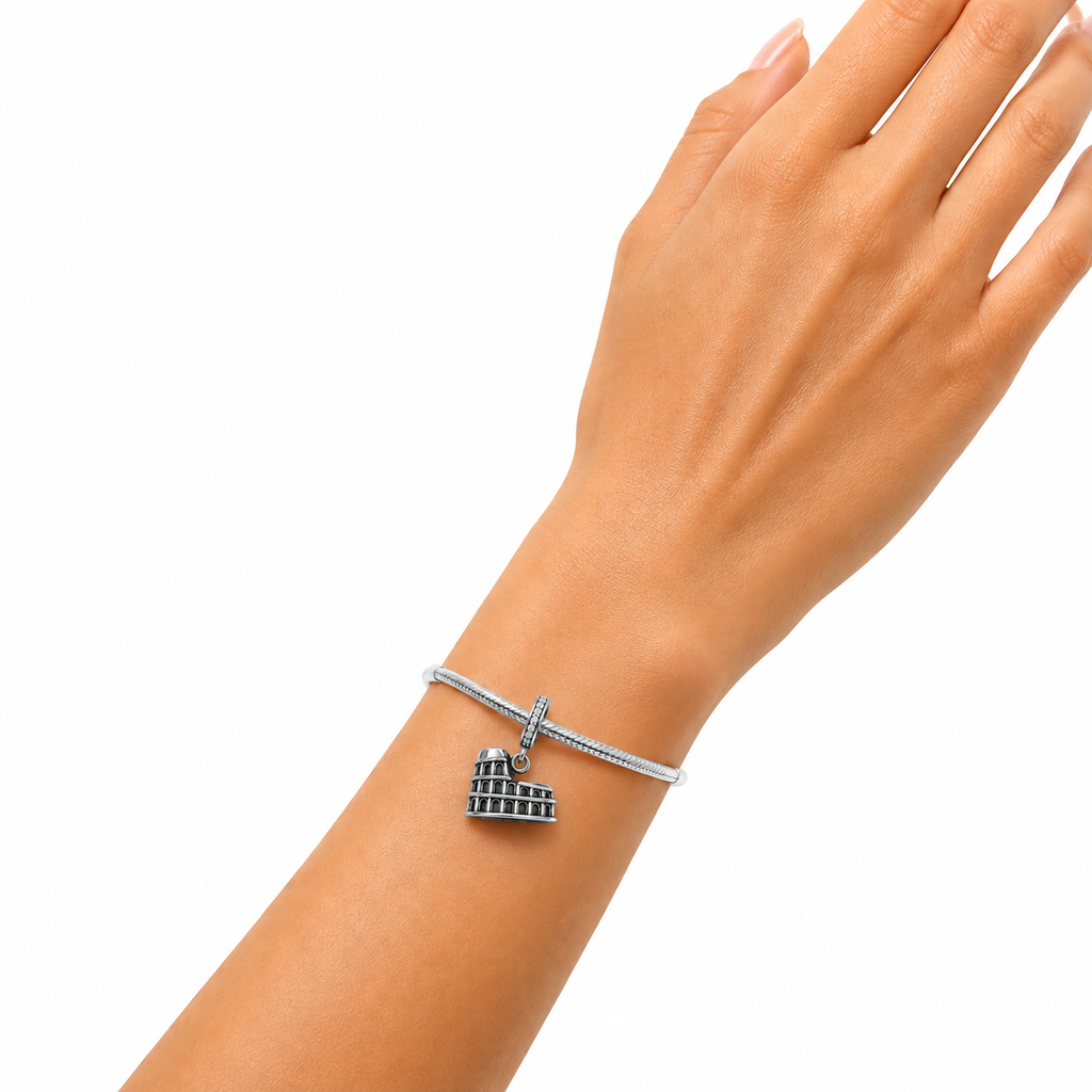 Charm Coliseo Romano Plata Ley .925