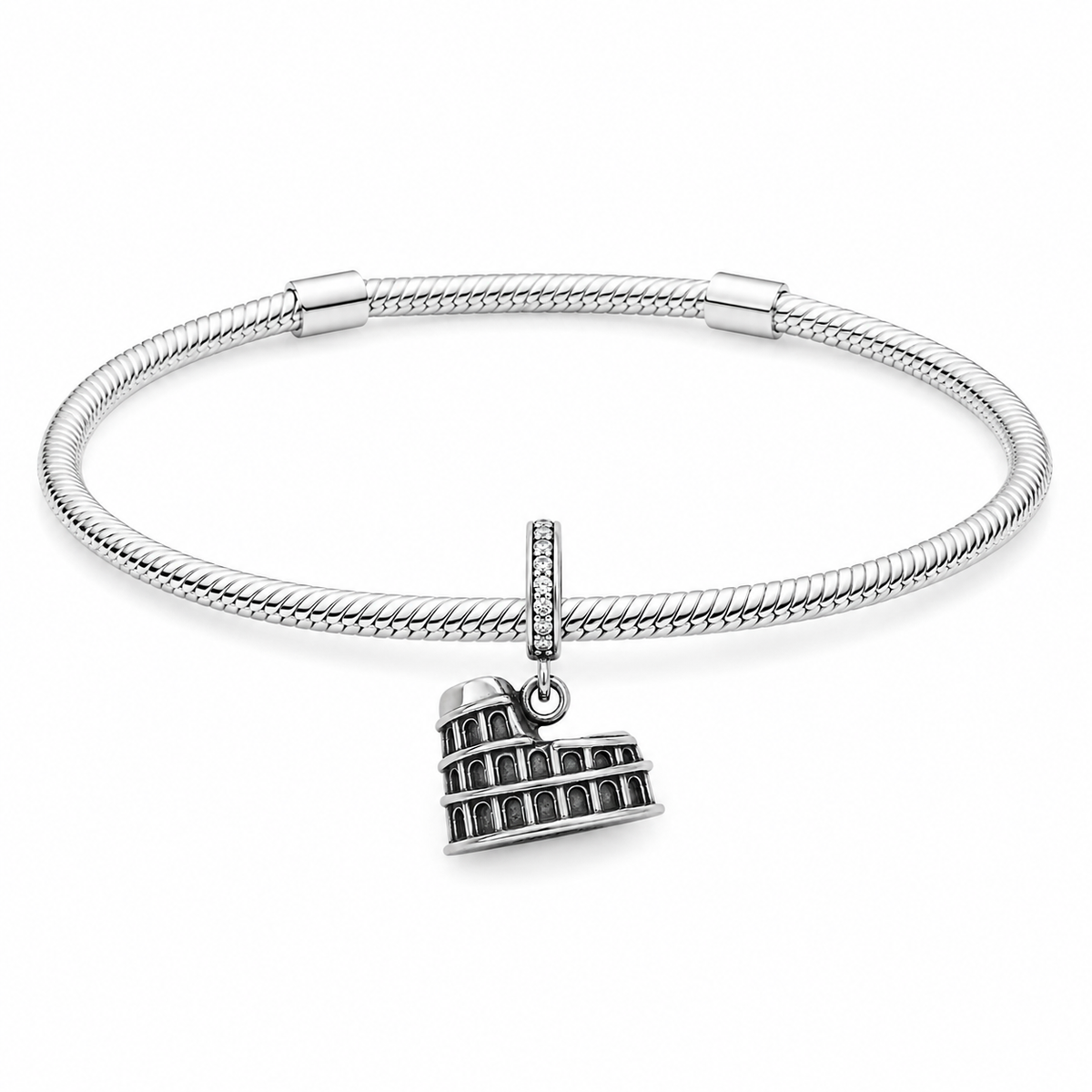 Charm Coliseo Romano Plata Ley .925