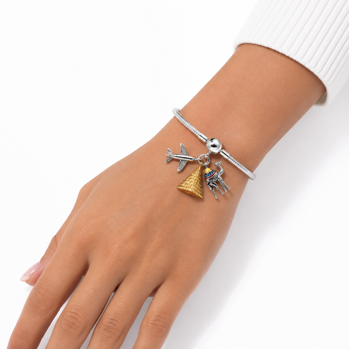 Charm Egipto Plata Ley .925