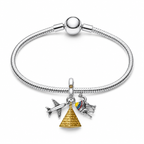 Charm Egipto Plata Ley .925