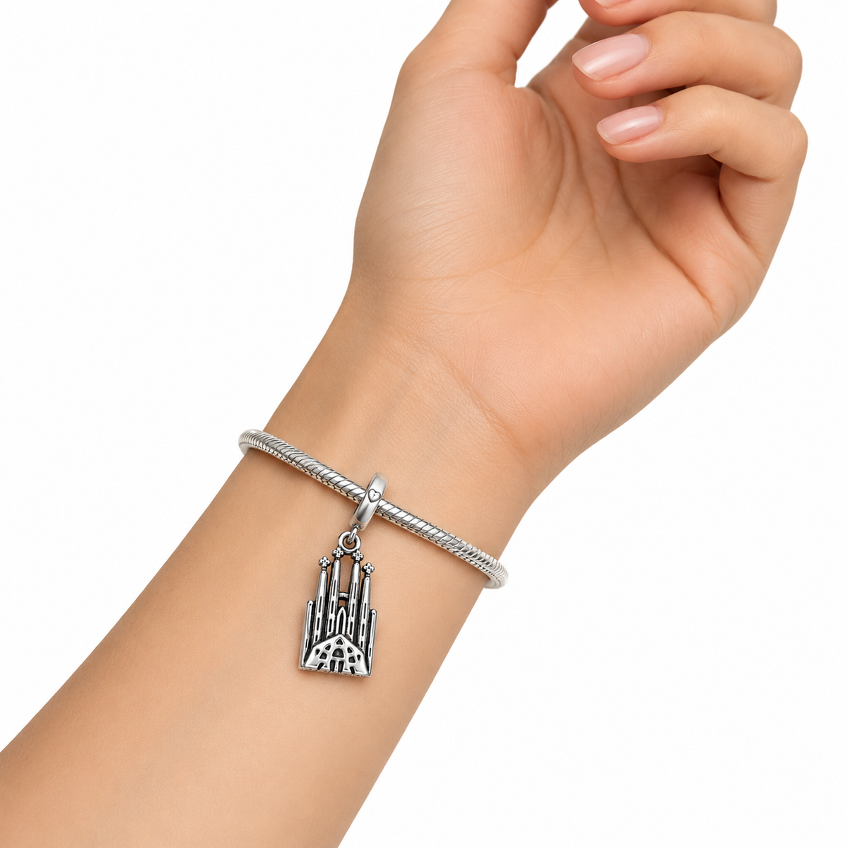 Charm Sagrada Familia De Barcelona Plata Ley .925