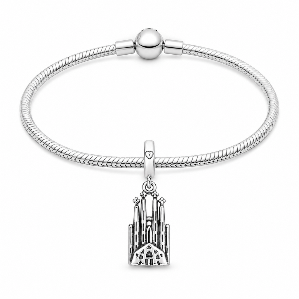 Charm Sagrada Familia De Barcelona Plata Ley .925