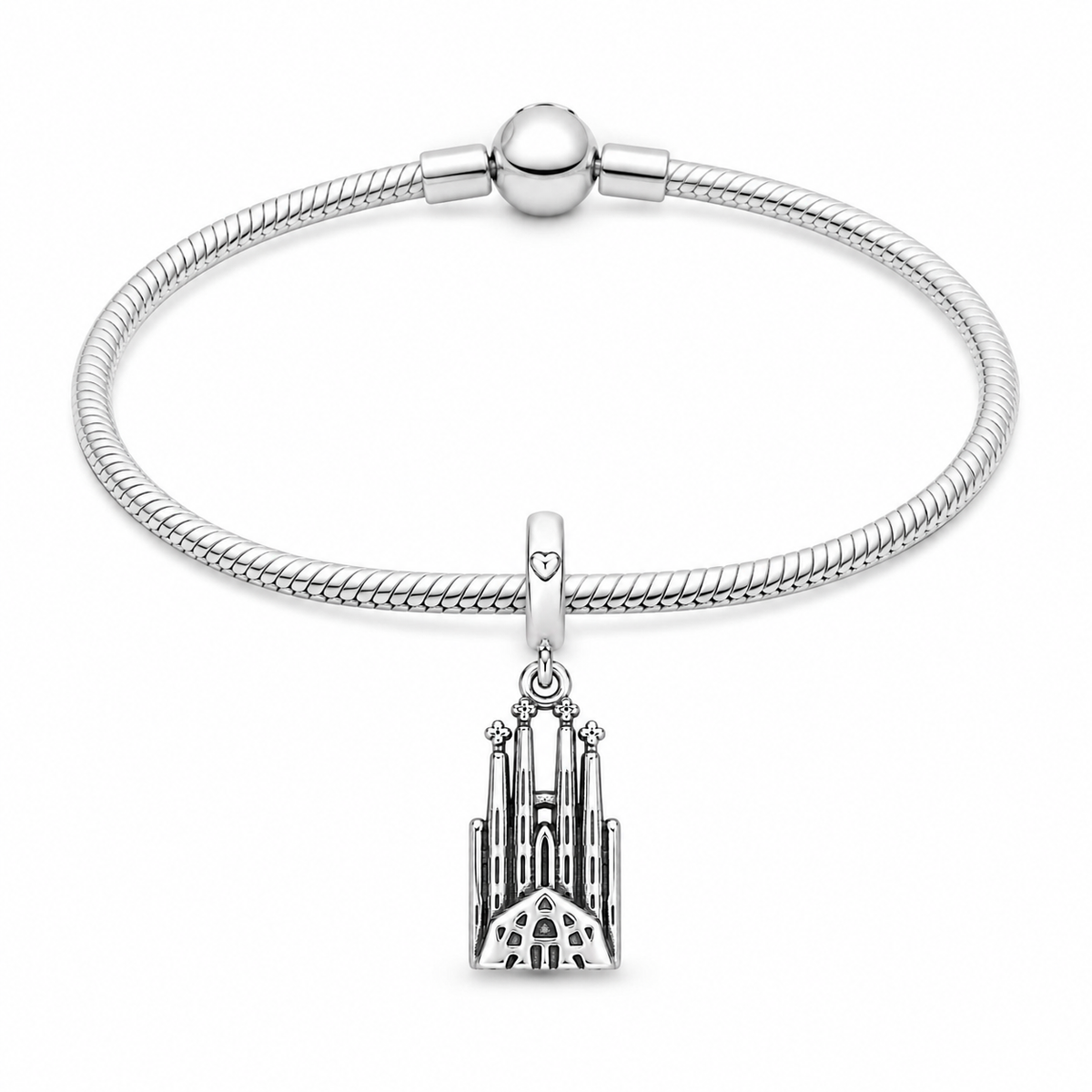 Charm Sagrada Familia De Barcelona Plata Ley .925