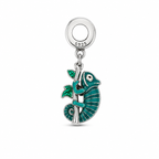 Charm Camaleon Verde Plata Ley .925