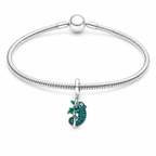 Charm Camaleon Verde Plata Ley .925