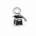 Charm Birrete De graduacion Plata Ley .925