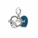 Charm Best Friend Con Huellita Plata Ley .924