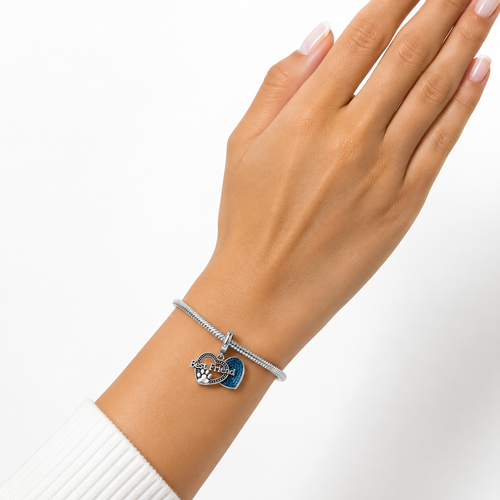 Charm Best Friend Con Huellita Plata Ley .924