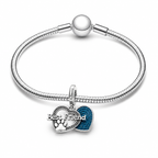 Charm Best Friend Con Huellita Plata Ley .924