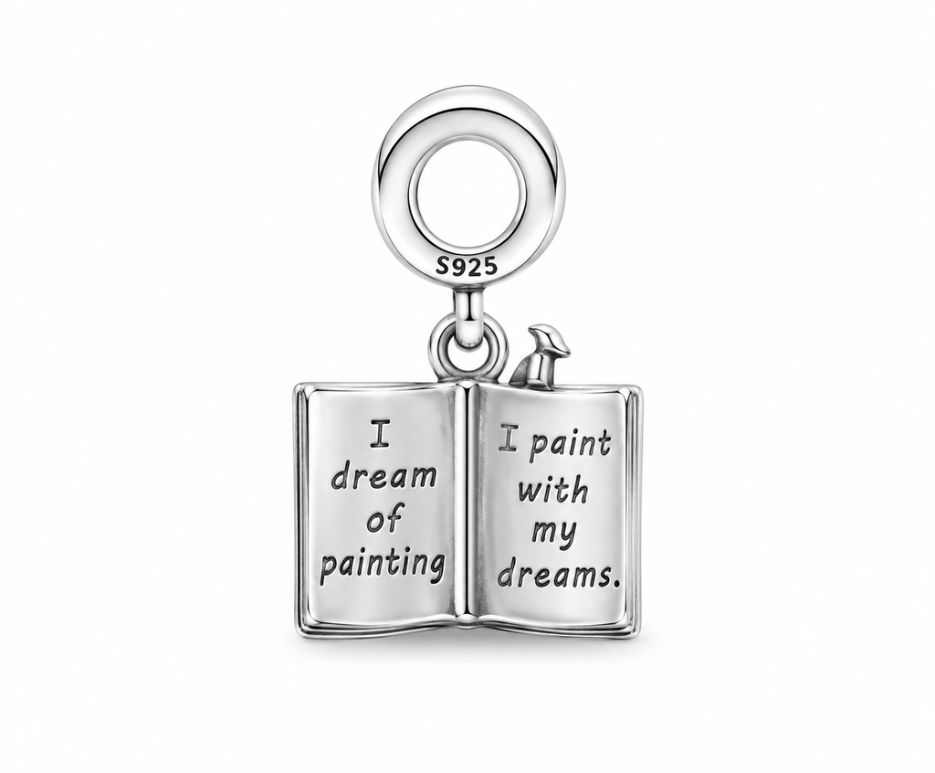 Charm Libro Noche Estrellada Plata Ley .924