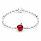 Charm Manzana Roja Plata Ley .924