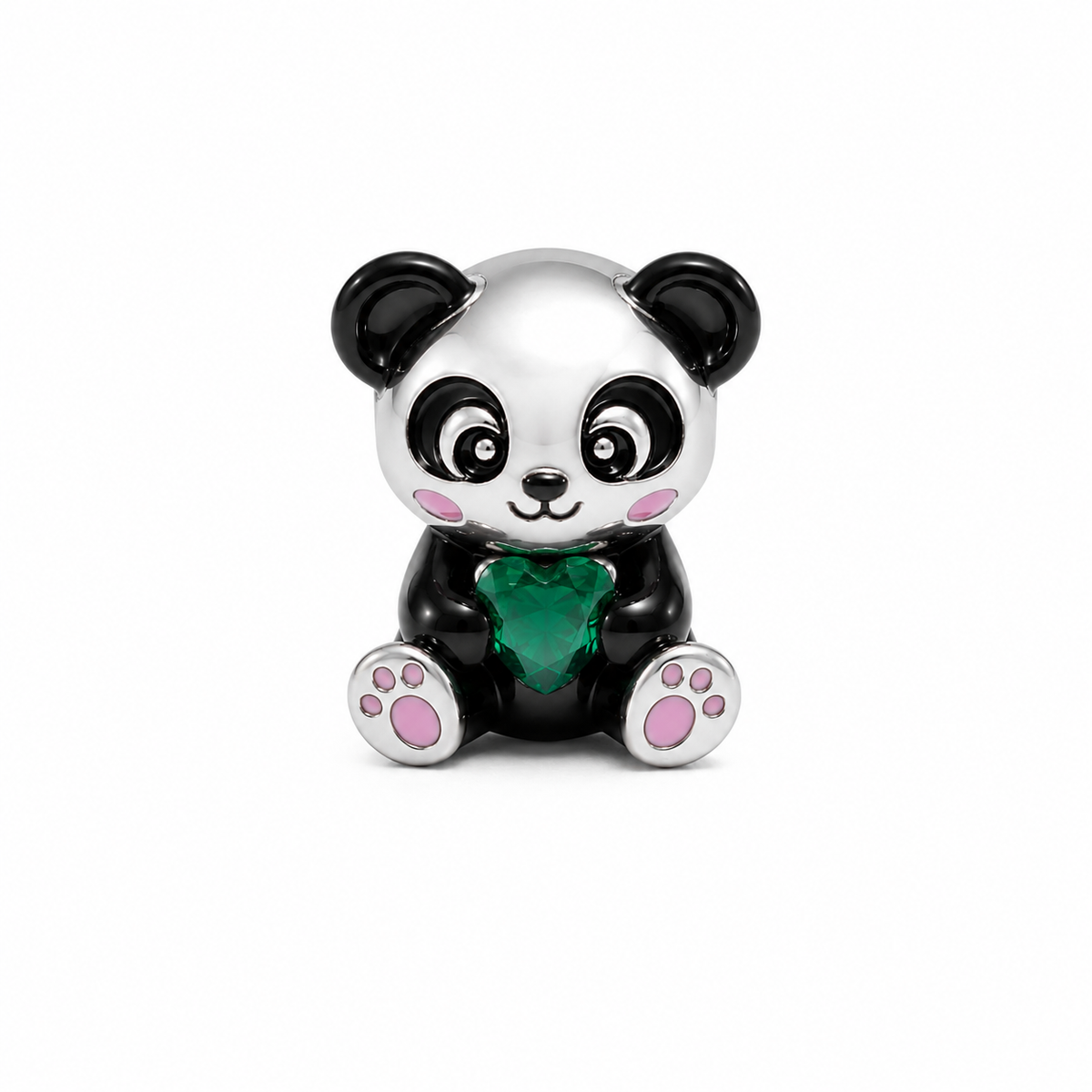 Charm Oso Panda  Plata Ley .925