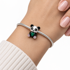 Charm Oso Panda  Plata Ley .925