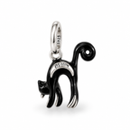 Charm Gato Negro Plata Ley .925