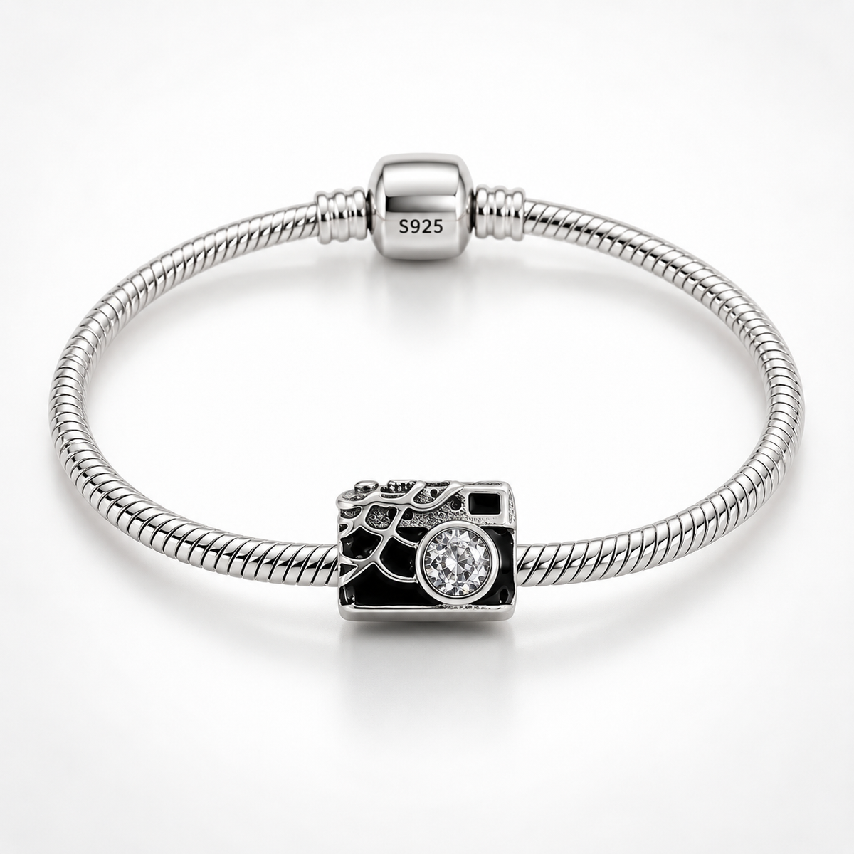 Charm Camara Spiderman Plata Ley .925