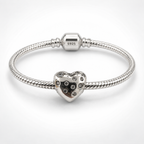 Charm Corazon Plateado Plata Ley .925