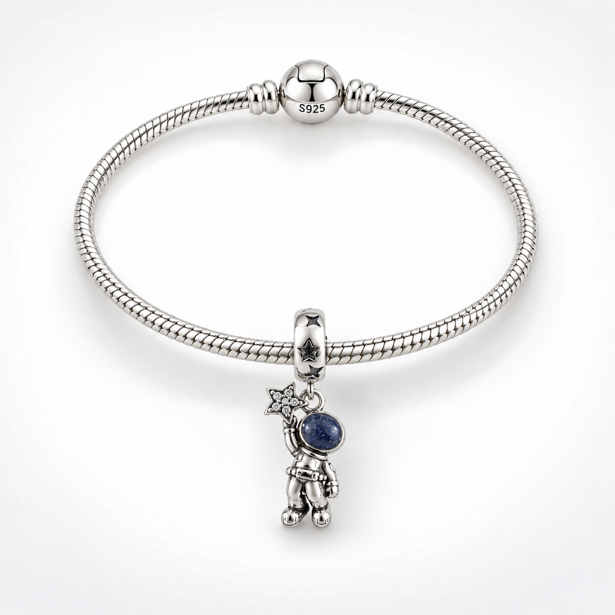 Charm Astronauta Plata Ley .925