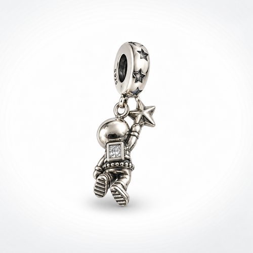 Charm Astronauta Plata Ley .925