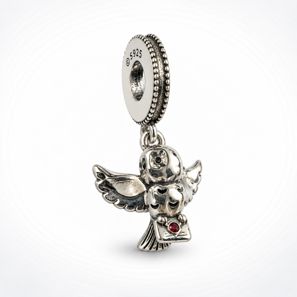 Charm Lechuza Plata Ley .925