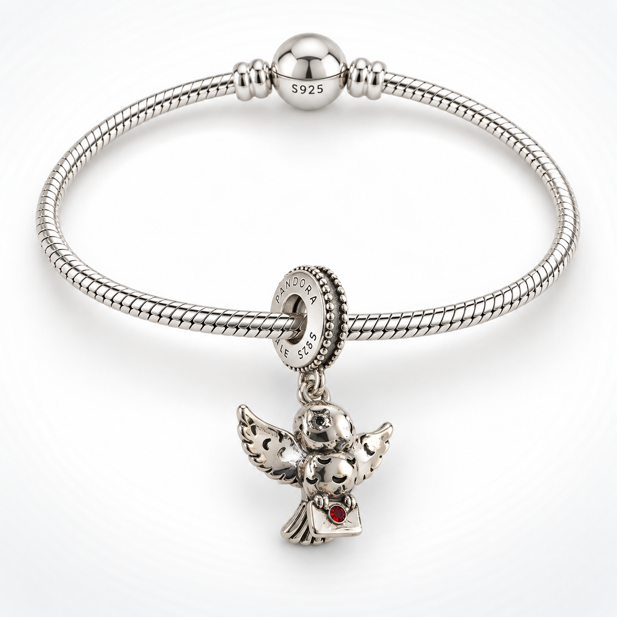 Charm Lechuza Plata Ley .925