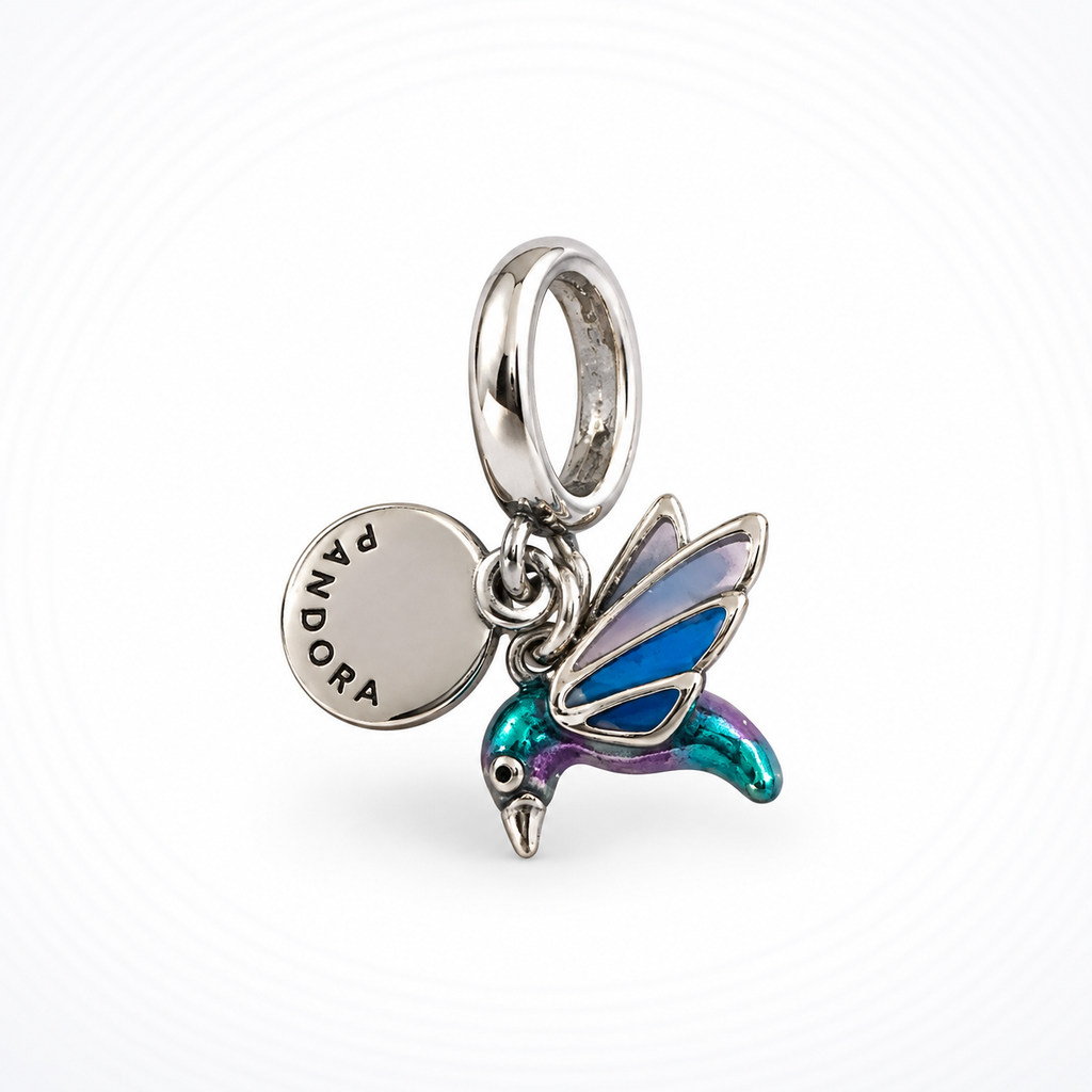 Charm Colibri Plata Ley .925