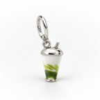 Charm  Matcha Latte Plata Ley .925