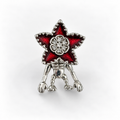 Charm Demogorgon Stranger Things Plata Ley .925