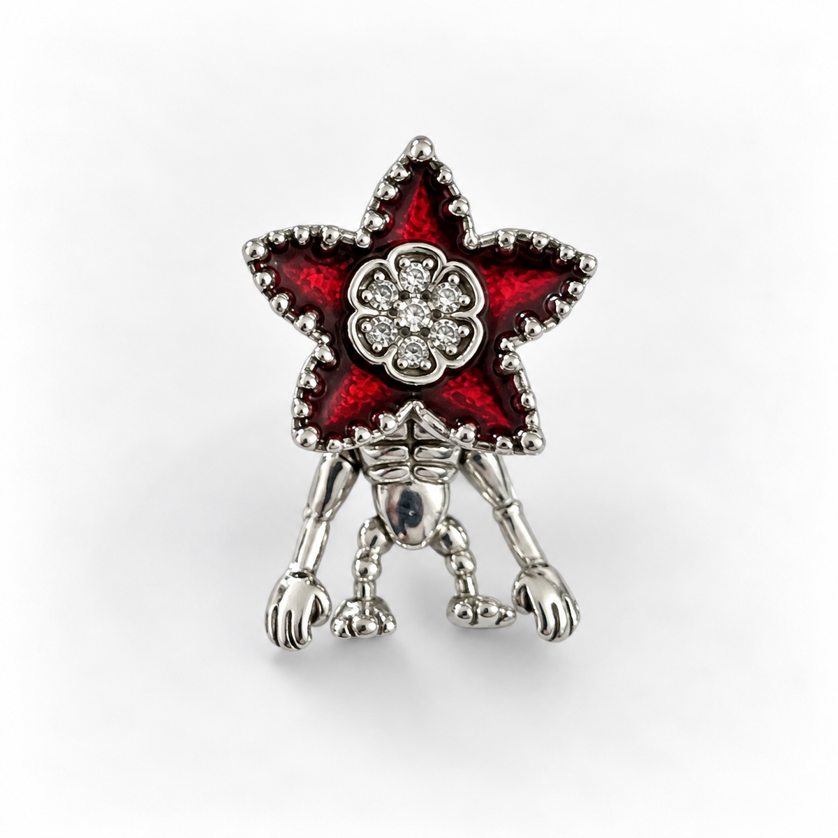 Charm Demogorgon Stranger Things Plata Ley .925