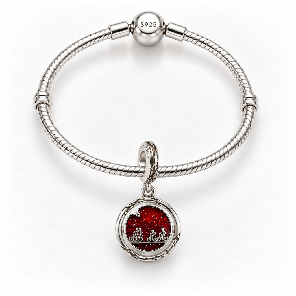 Charm Stranger Things El Otro Lado Plata Ley .925