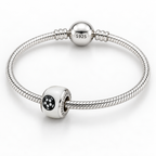 Charm Separador Balon Futbol  Plata Ley .925