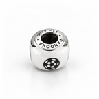 Charm Separador Balon Futbol  Plata Ley .925