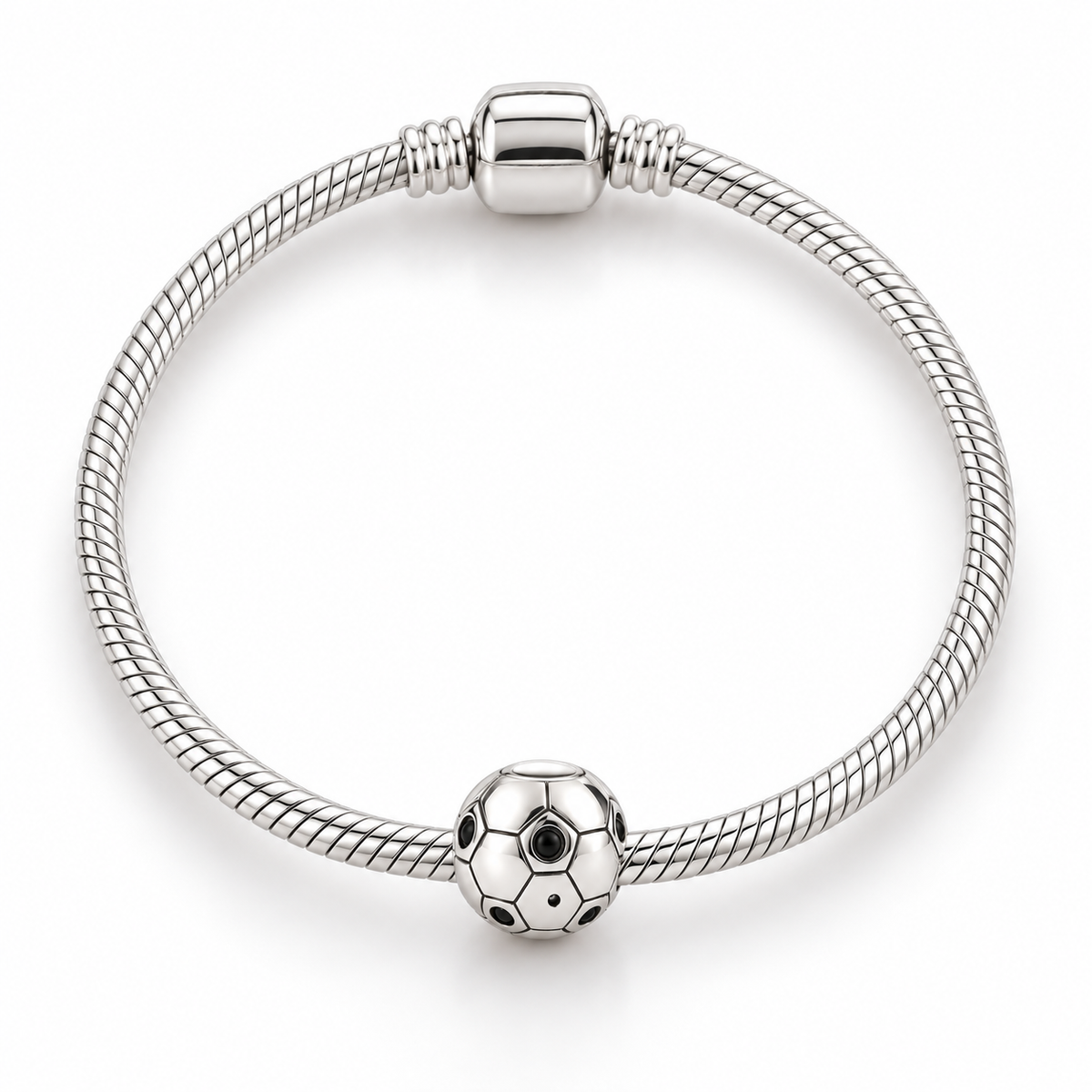 Charm Separador Balon De Futbol Plata Ley .925