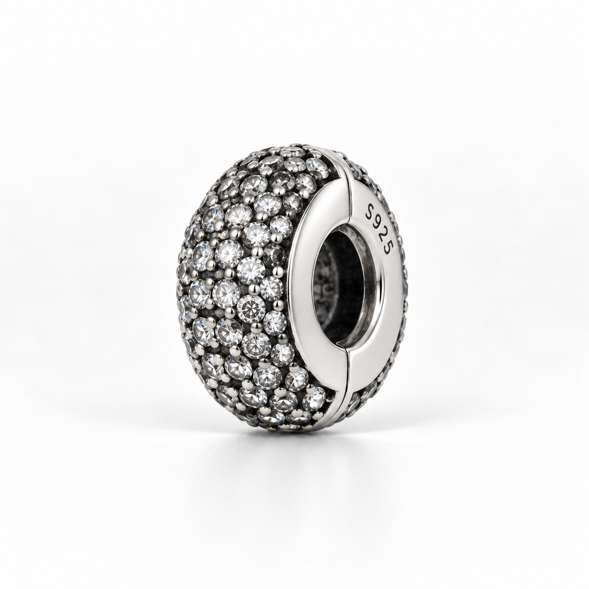 Charm Separador Brillos Plata Ley .925